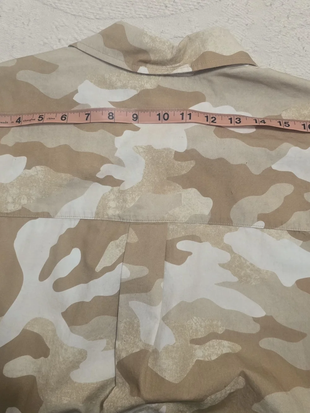 The North Face Men’s Short Sleeve Beige Camo Button-Up Shirt NWT